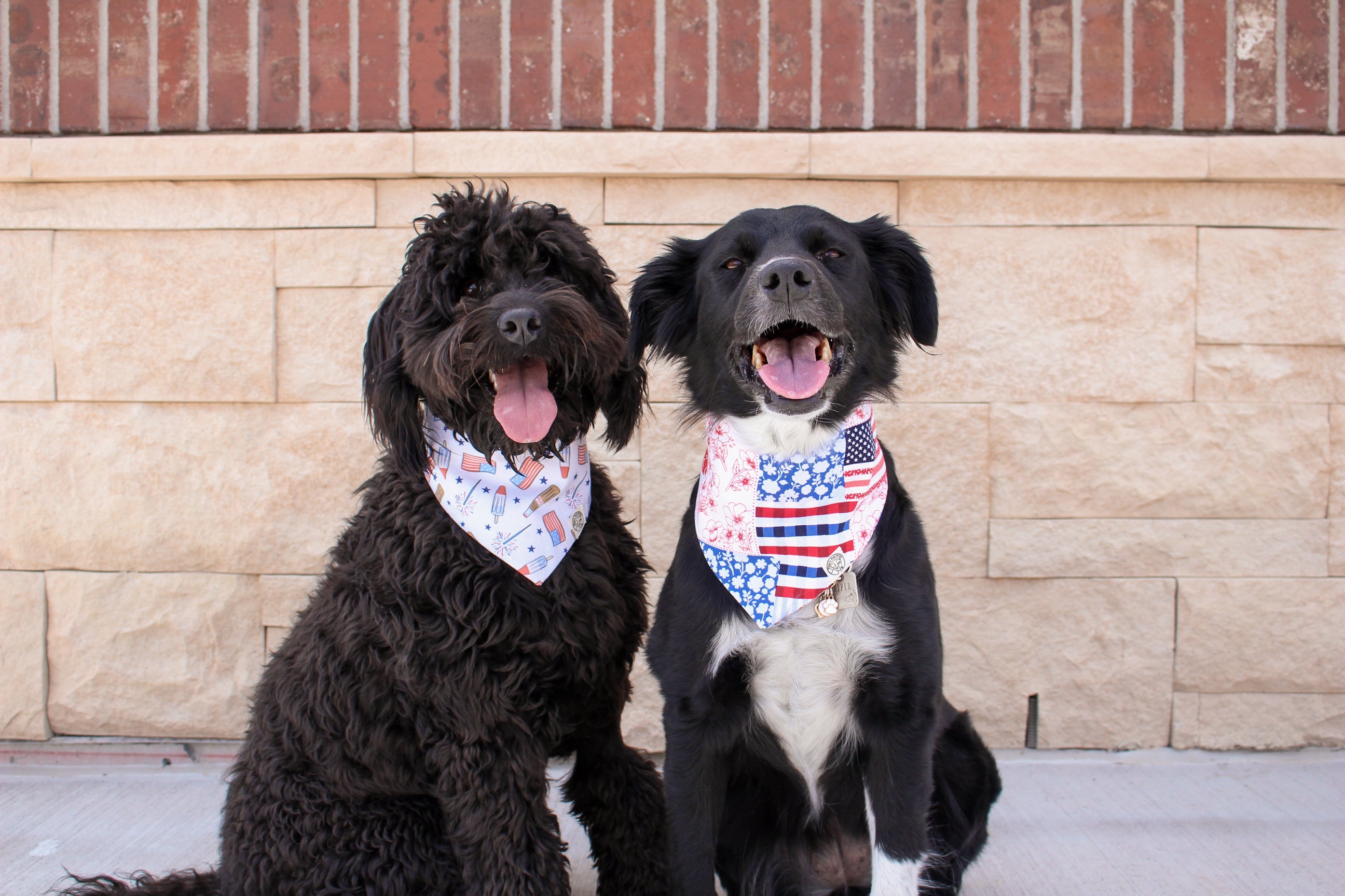 Star-Spangled Patchwork Bandana