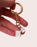 Pup Initial Paw Charm for Ascots & Collars (square)